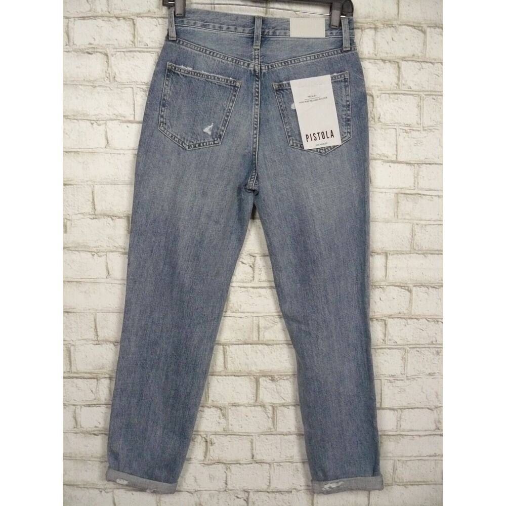 $158 Pistola Presley High Rise Relaxed Roller Jeans in Los Feliz sz 28 NEW - Picture 7 of 9